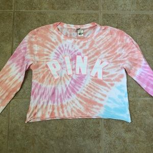 PINK Tie-Dye crop top